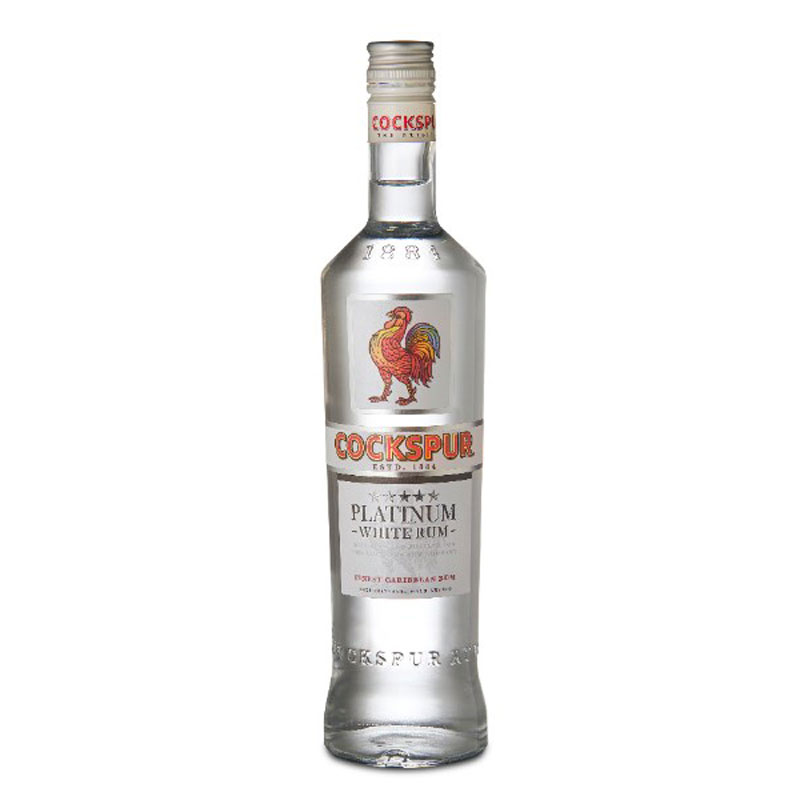 COCKSPUR PLATINUM WHITE RUM 37.5% 70CL