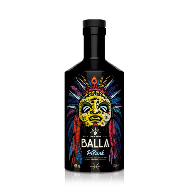 COCKSPUR BALLA BLACK SPICED RUM 40% 70CL