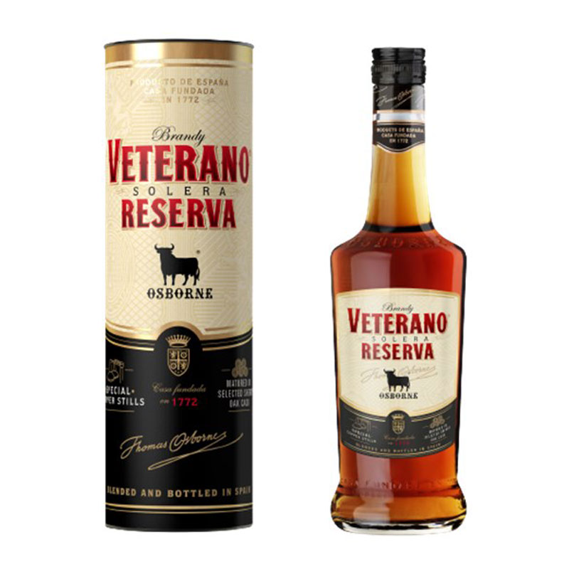 VETERANO SOLERA RESERVA BRANDY 36% 70CL