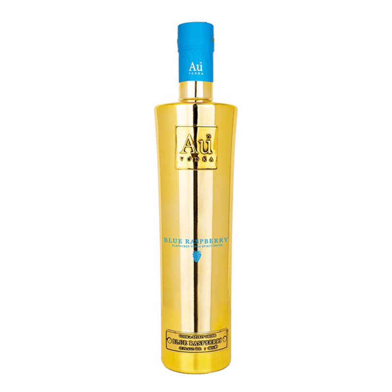 AU BLUE RASPBERRY VODKA 35.2% 70CL