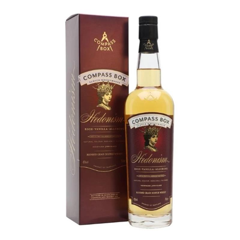 COMPASS BOX HEDONISM WHISKY 43% 70CL BOTTLE