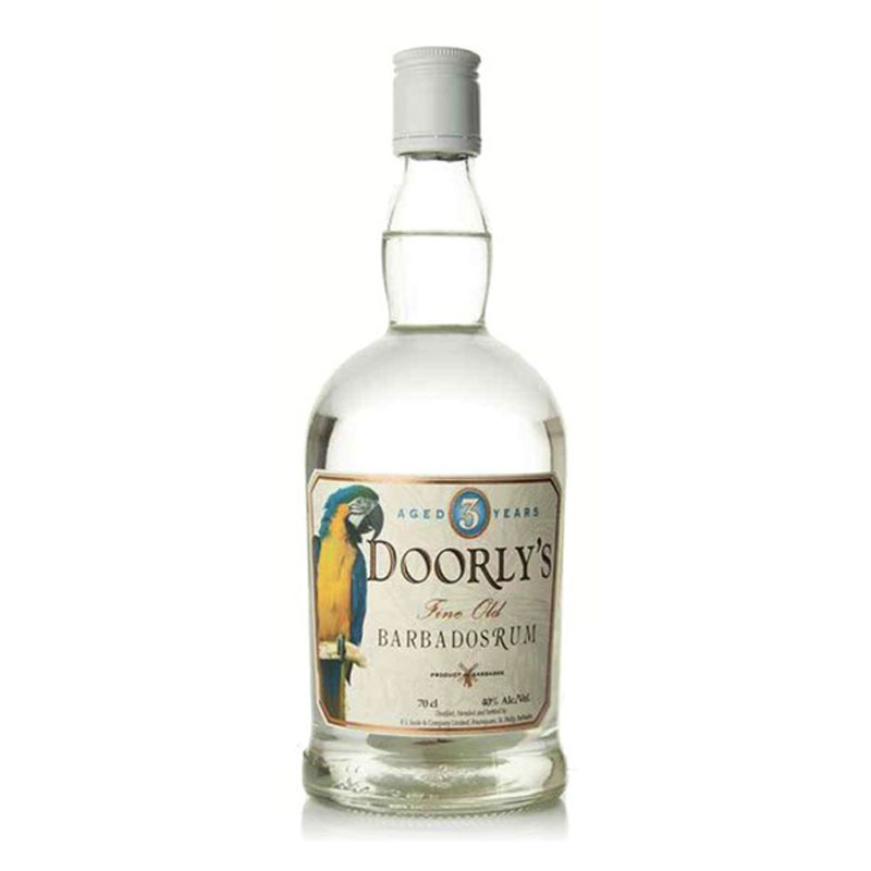 DOORLY'S 3 YEAR OVERPROOF WHITE RUM 47% 70CL BOTTLE