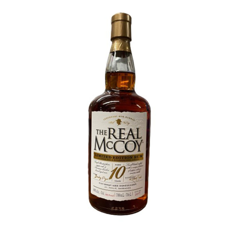 THE REAL MCCOY 10YR VIRGIN OAK RUM 46% 70CL BOTTLE