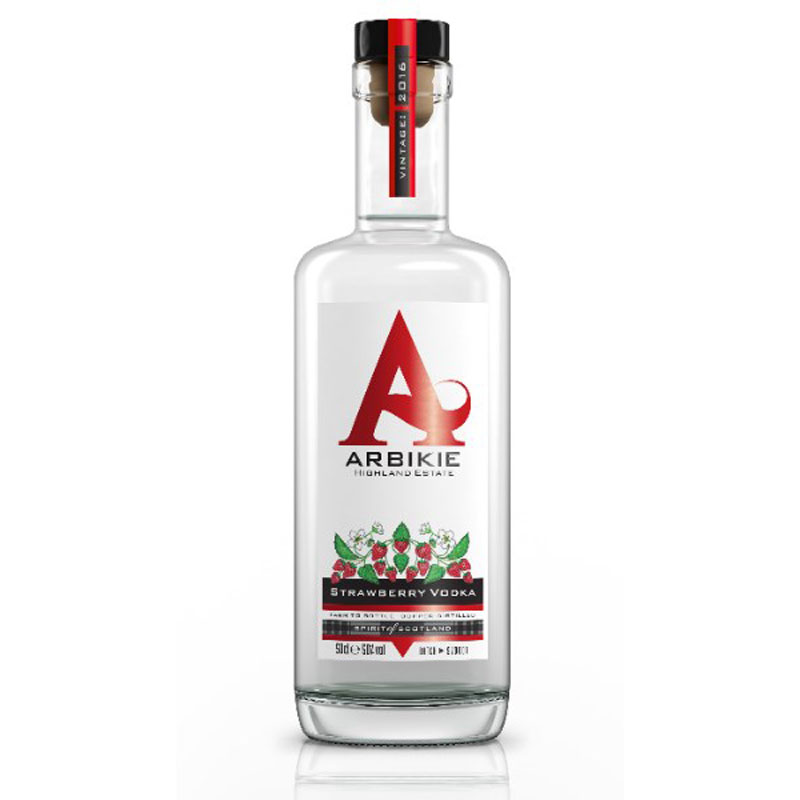 ARBIKIE STRAWBERRY VODKA 50% 50CL