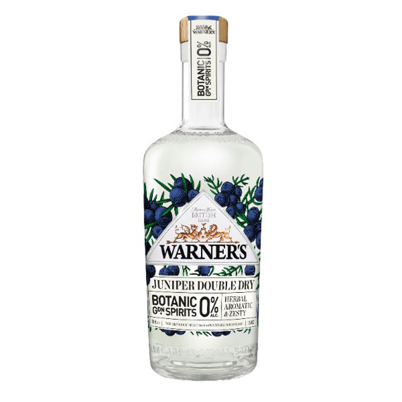 WARNER'S JUNIPER DOUBLE DRY GIN 0% 50CL