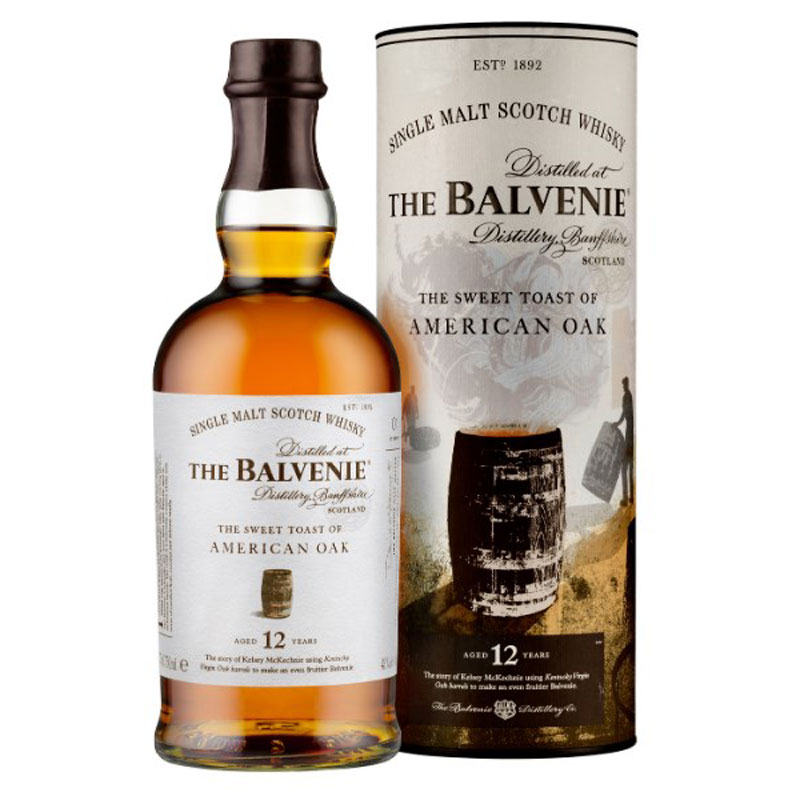 BALVENIE 12 AMERICAN OAK WHISKY 43% 70CL