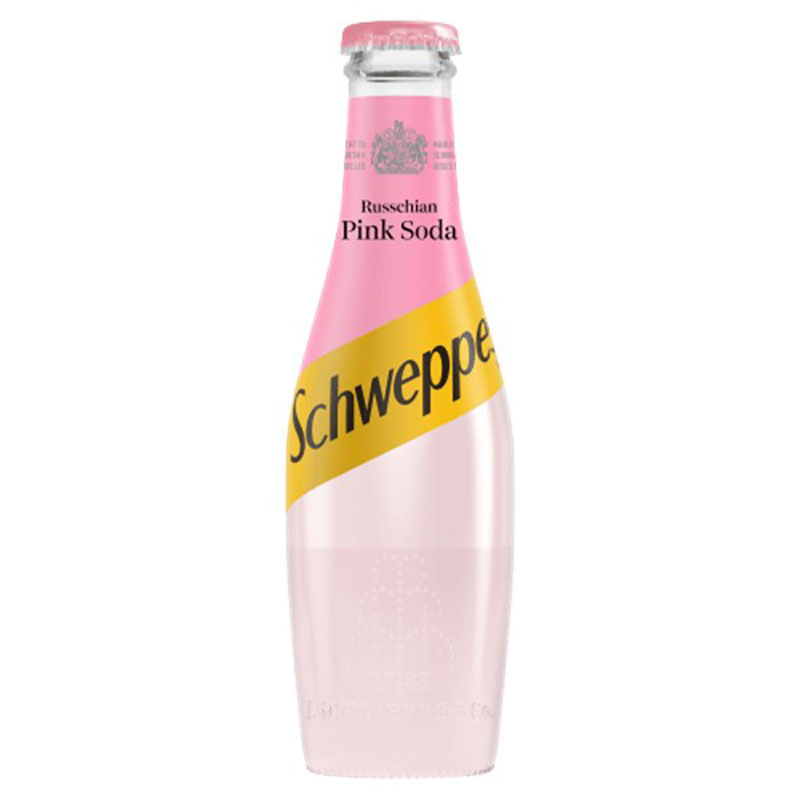 SCHWEPPES RUSSCHIAN PINK SODA 24 x 200ML