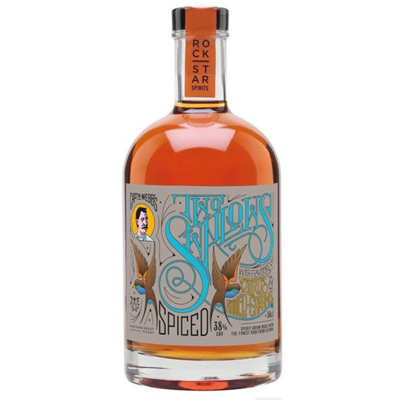 TWO SWALLOWS CITRUS & SALTED CARAMEL RUM 38% 50CL