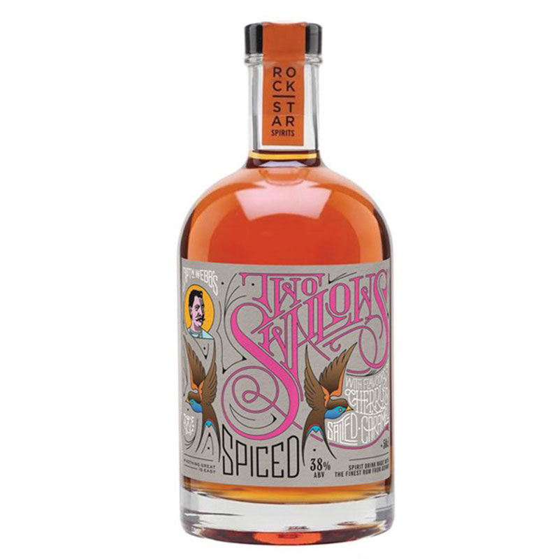 TWO SWALLOWS CHERRY & SALTED CARAMEL RUM 38% 50CL