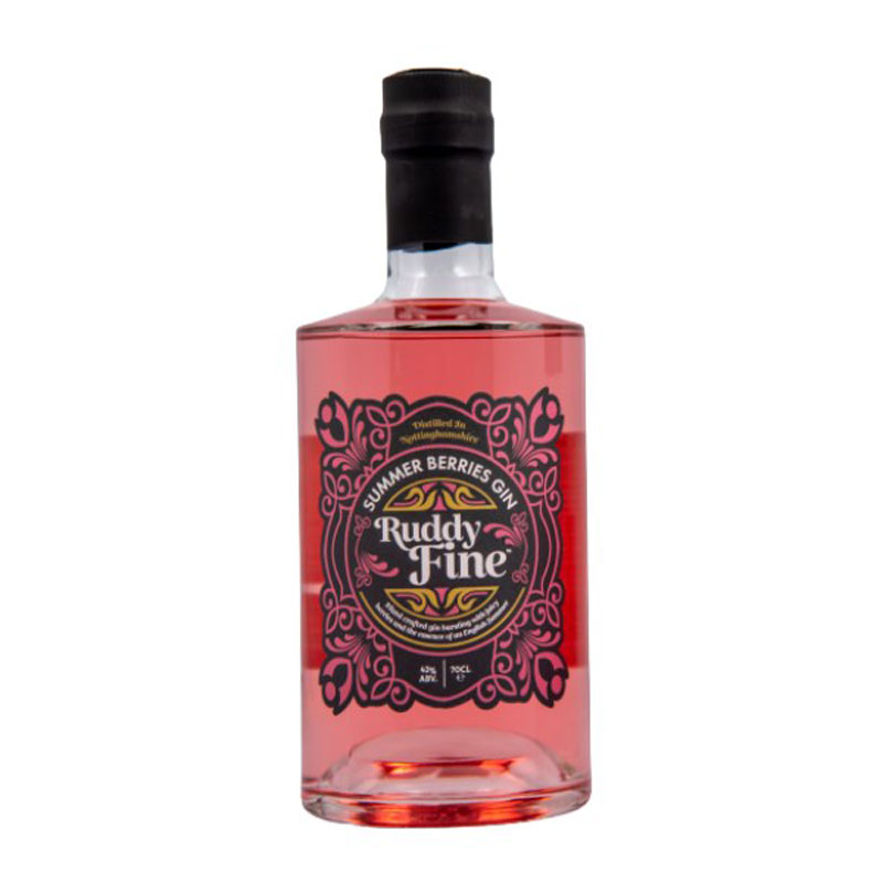 RUDDY FINE SUMMER BERRY PINK GIN 42% 70CL