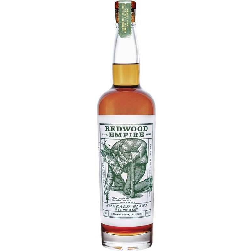 REDWOOD EMPIRE EMERALD GIANT RYE WHISKEY 45% 70CL
