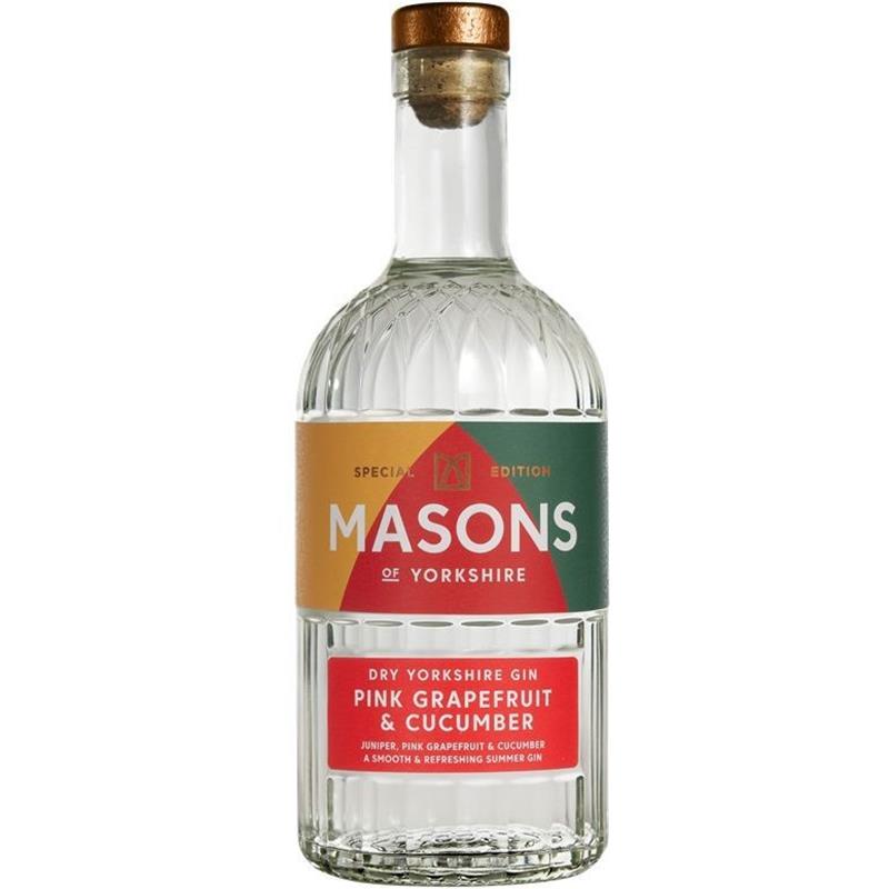 MASON'S PINK GRAPEFRUIT AND CUCUMBER GIN 42% 70CL