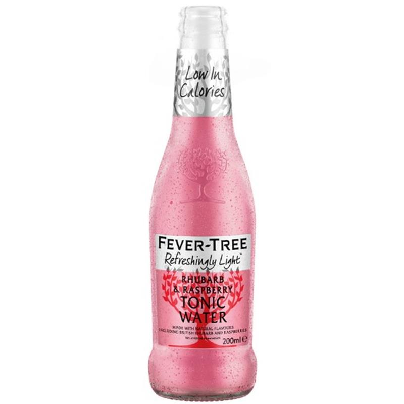 FEVER TREE RHUBARB AND RASP TONIC LIGHT 24 x 200ML