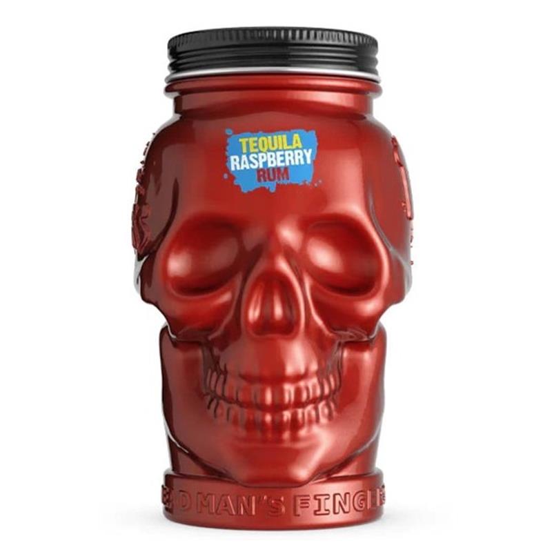 DEAD MANS TEQUILA RASPBERY RUM 37.5% 50CL SKULL JARS