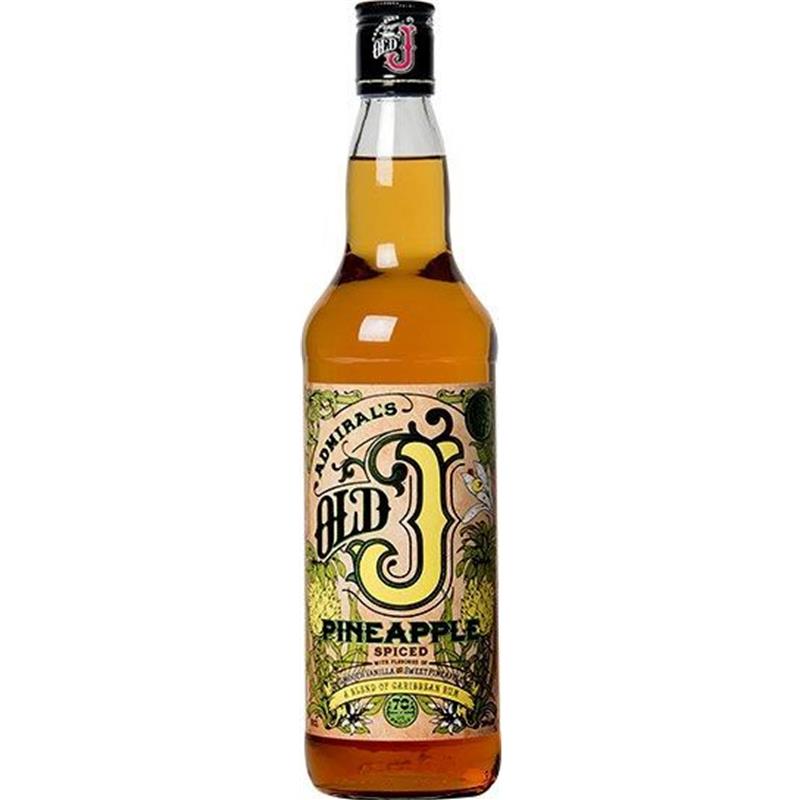 OLD J PINEAPPLE SPICED RUM 35% 70CL