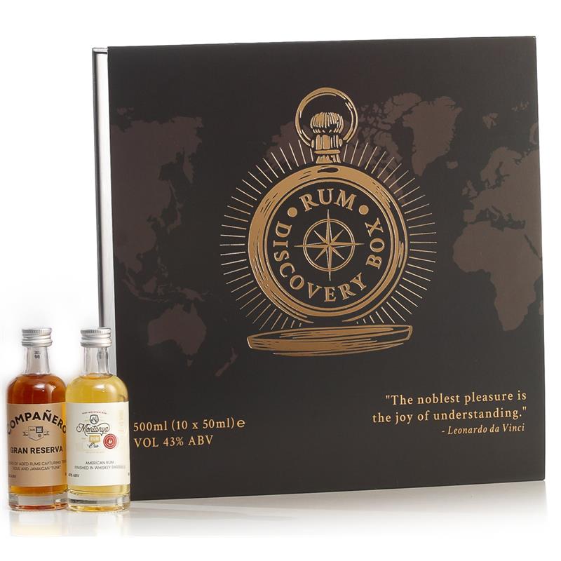 RUM DISCOVERY BOX 5CL X 10 43.5%