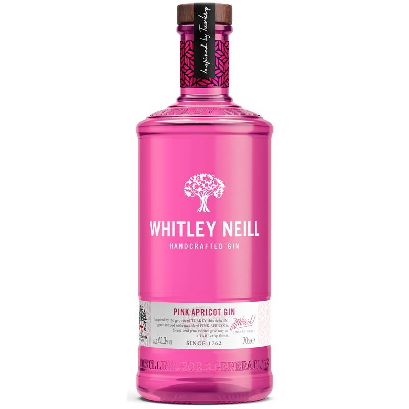 WHITLEY NEILL PINK APRICOT GIN 43% 70CL