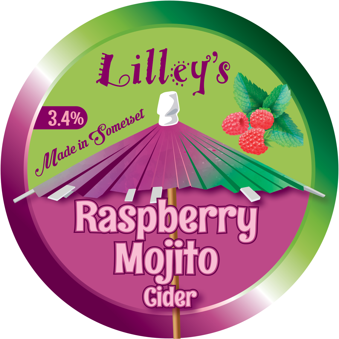 LILLEYS RASPBERRY MOJITO CIDER 4% 20LTR