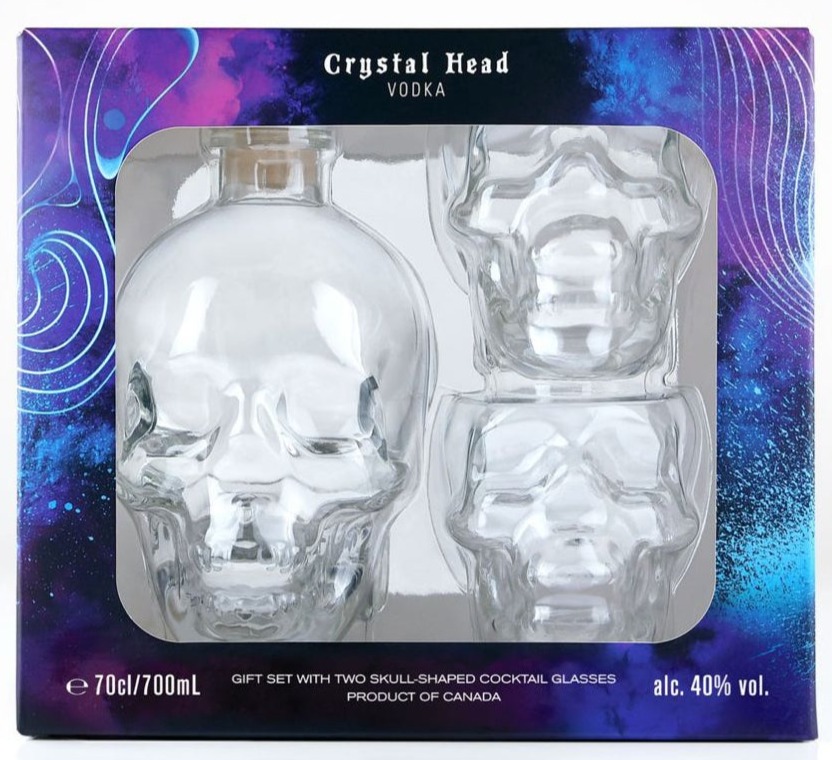 CRYSTAL HEAD VODKA GIFT PACK 70CL 40%