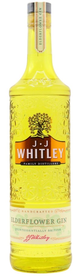 J.J WHITLEY ELDERFLOWER GIN 38% 70CL