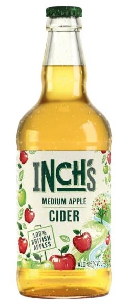 INCH'S MEDIUM CIDER BOTTLES 12x500ML