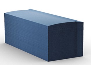 Z FOLD BLUE HAND TOWELS 1PLY x 3000