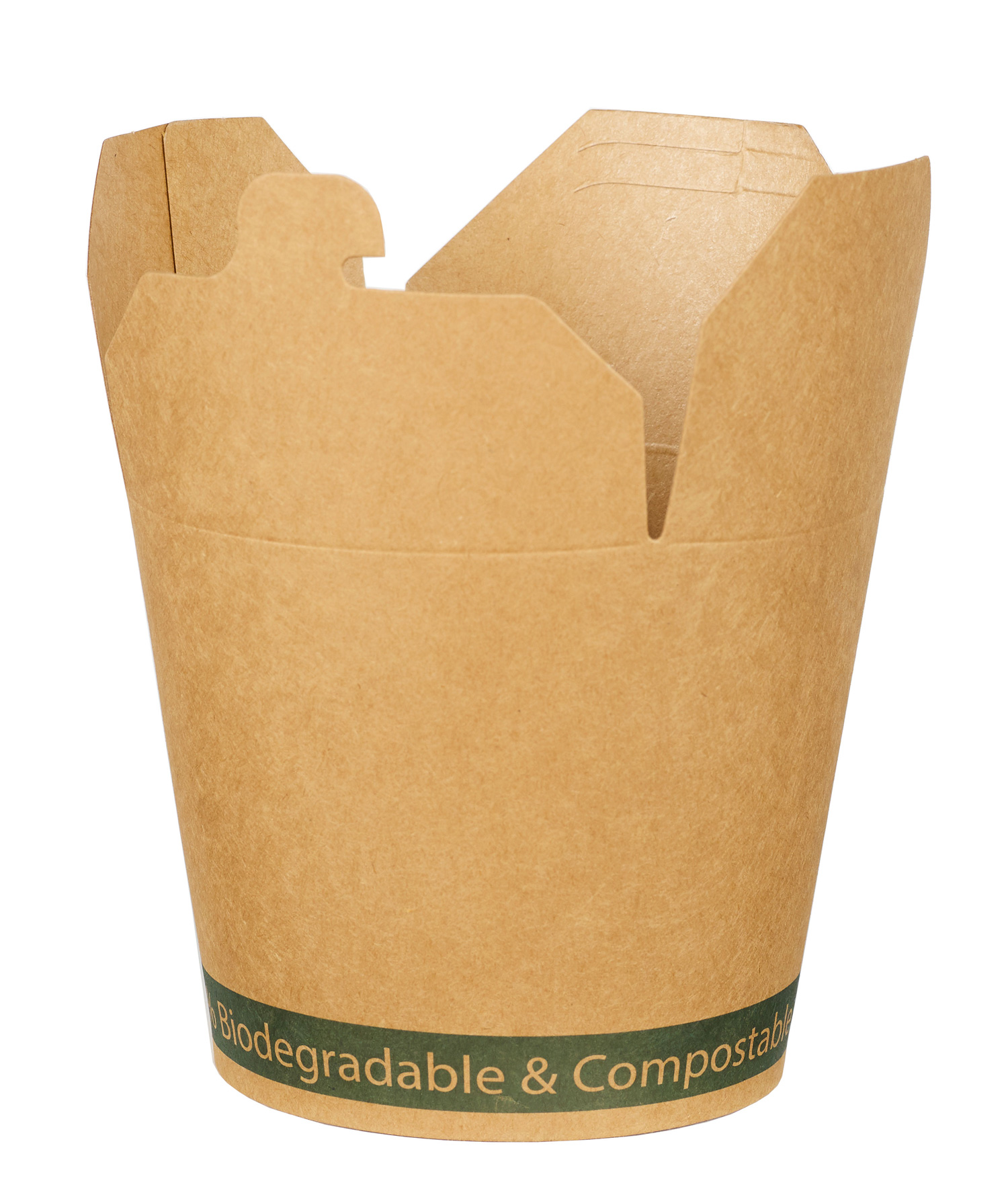 26OZ ROUND KRAFT COMPOSTABLE FOOD PAIL