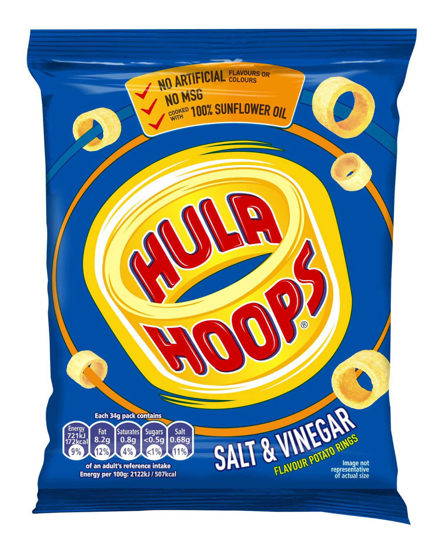HULA HOOPS SALT & VINEGAR 36 x 45G