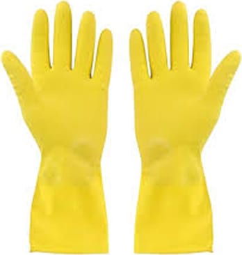 RUBBER GLOVES LARGE 12PK