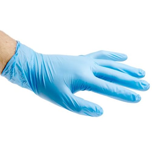 DISPOSABLE GLOVES BLUE MED NITRILE x 100PK