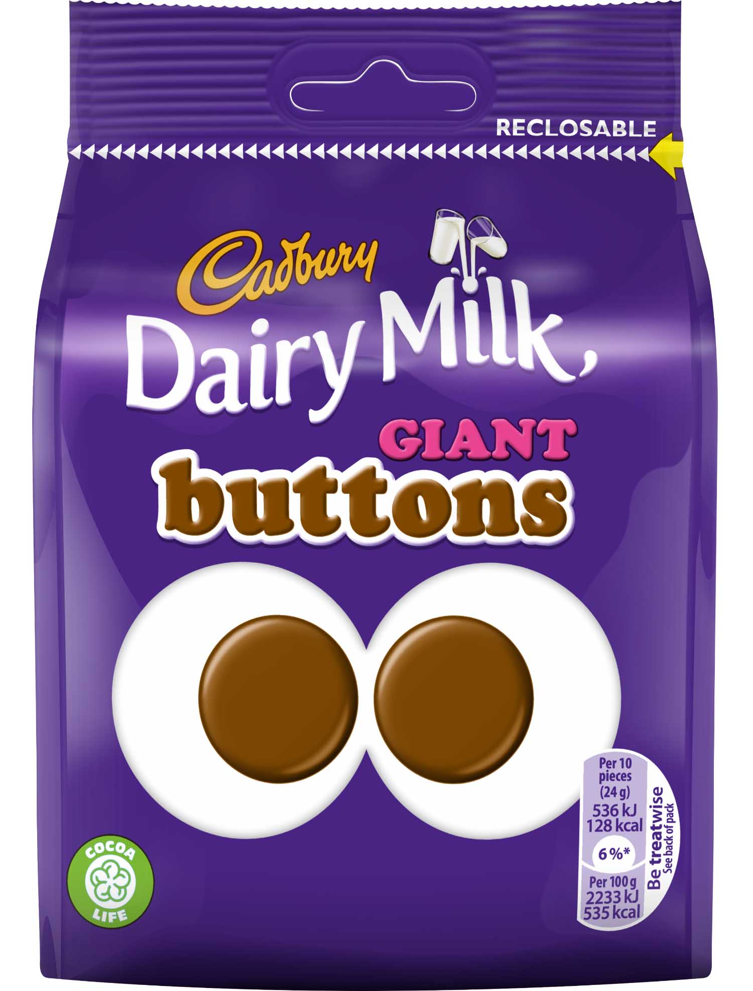CADBURY GIANT BUTTONS POUCH BOX OF 10