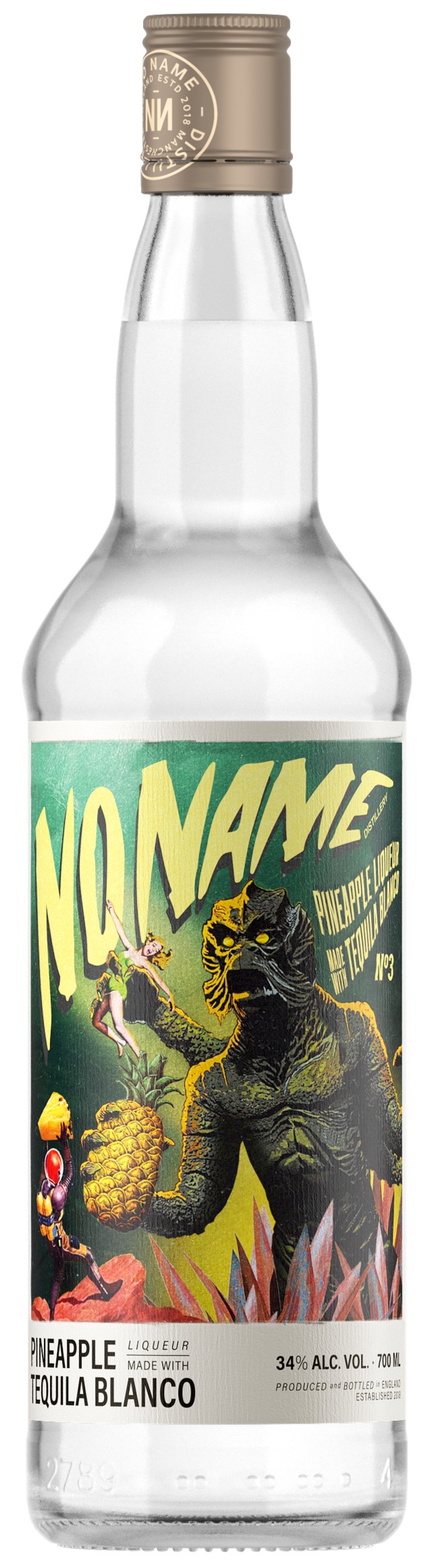 NO NAME PINEAPPLE BLANCO TEQUILA 34% 70CL