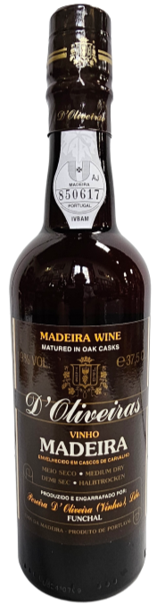 D'OLIVEIRAS MADEIRA 3YO MEDIUM DRY 19% 75CL