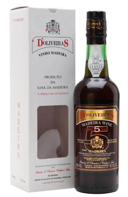 D'OLIVEIRAS MADEIRA 5YO DRY 19% 37.5CL