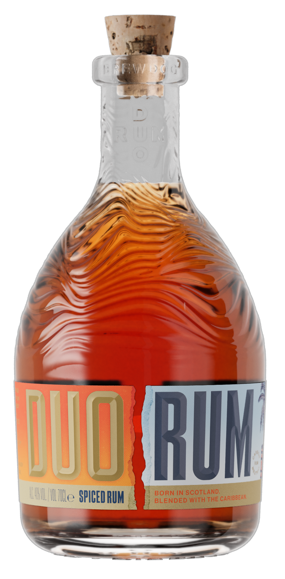 DUO SPICED RUM 40% 70CL