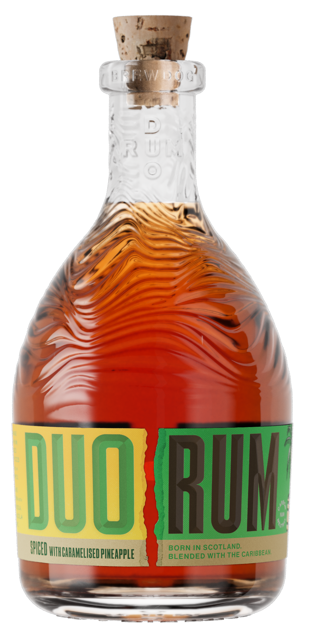 DUO CHARGRILLED PINEAPPLE SPICED RUM 40% 70CL