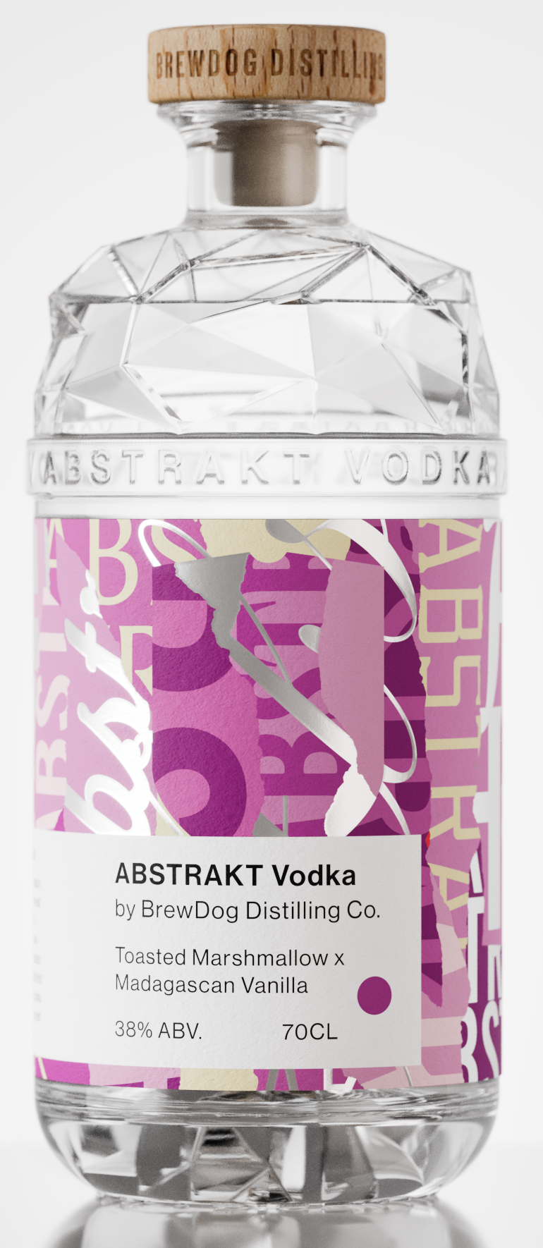 ABSTRAKT TOASTED MARSHMALLOW & VANILLA  VODKA 38% 70CL