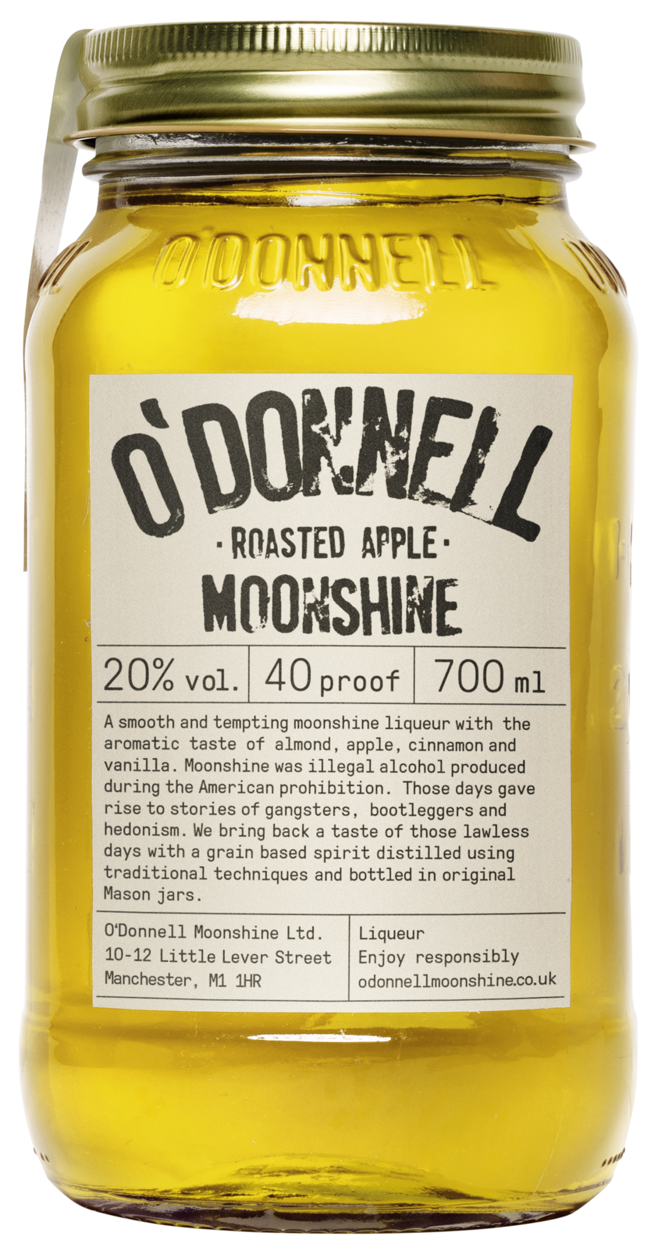 ROASTED APPLE O'DONNELS MOONSHINE LIQUEUR 70CL 20%