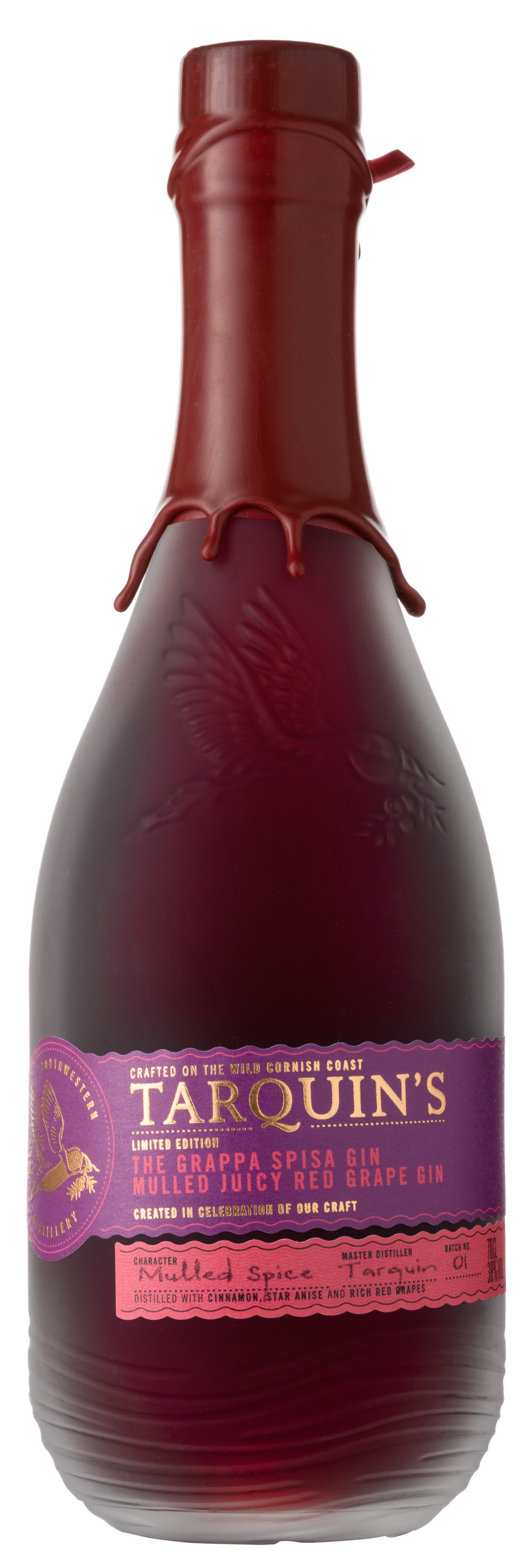 TARQUIN'S MULLED JUICY RED GRAPE GIN 38% 70CL