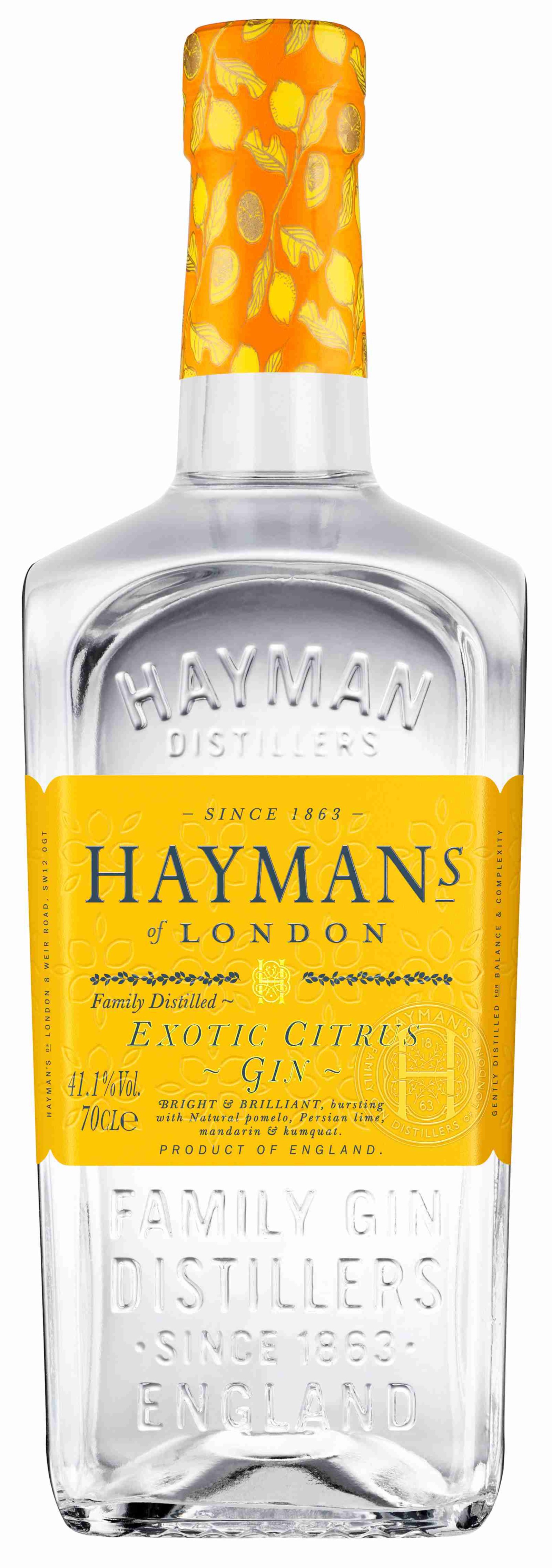 HAYMAN'S EXOTIC CITRUS GIN 70CL 41.1%