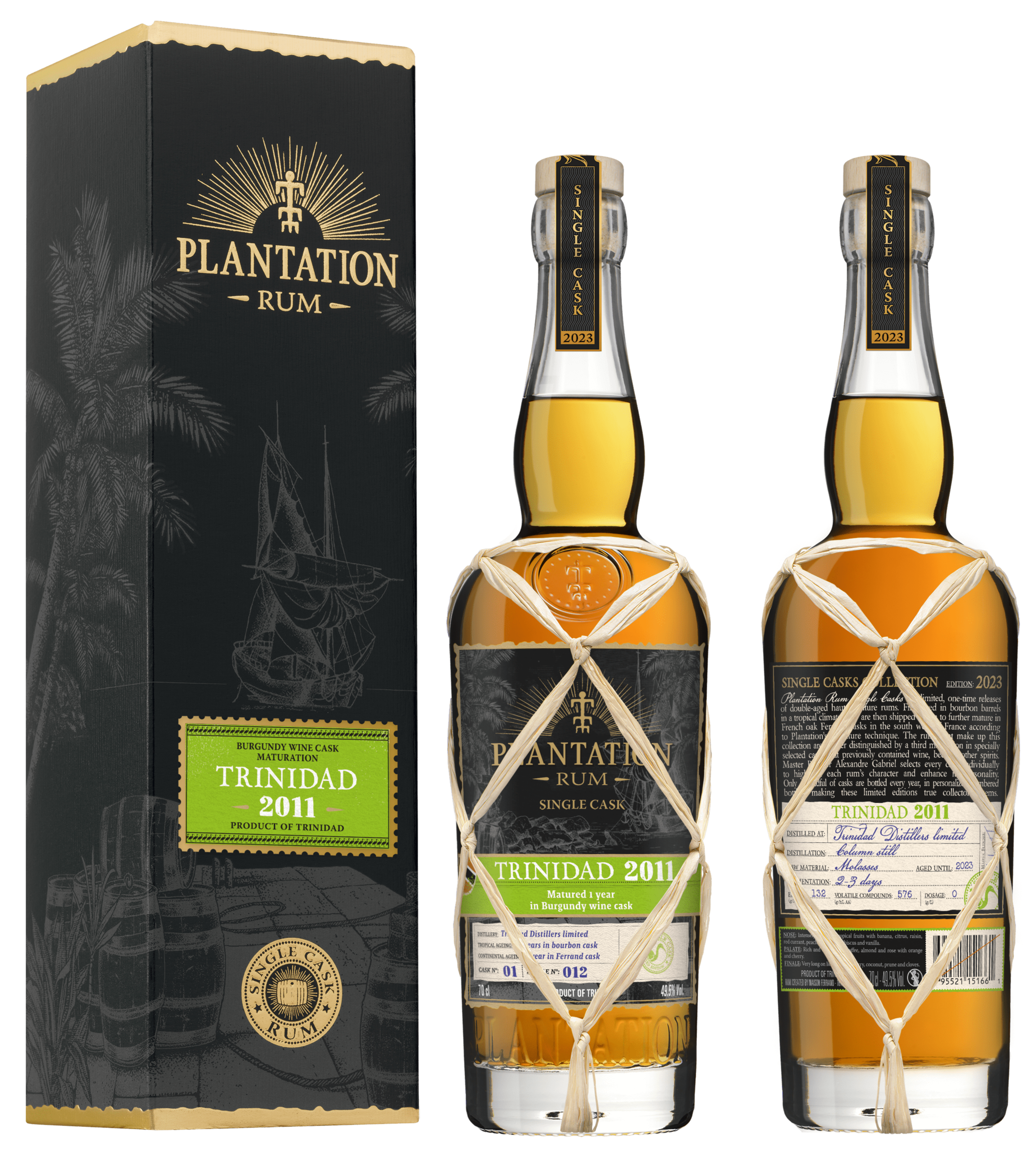 PLANTATION SINGLE CASK TRINIDAD 2011 RUM 49.1% 70CL