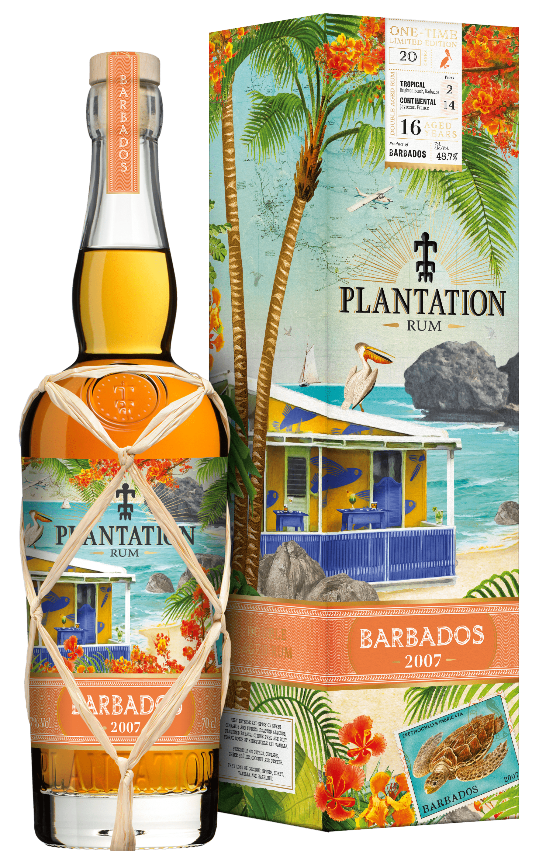 PLANTATION BARBADOS 2007 TERRAVERA RUM 48.7% 70CL