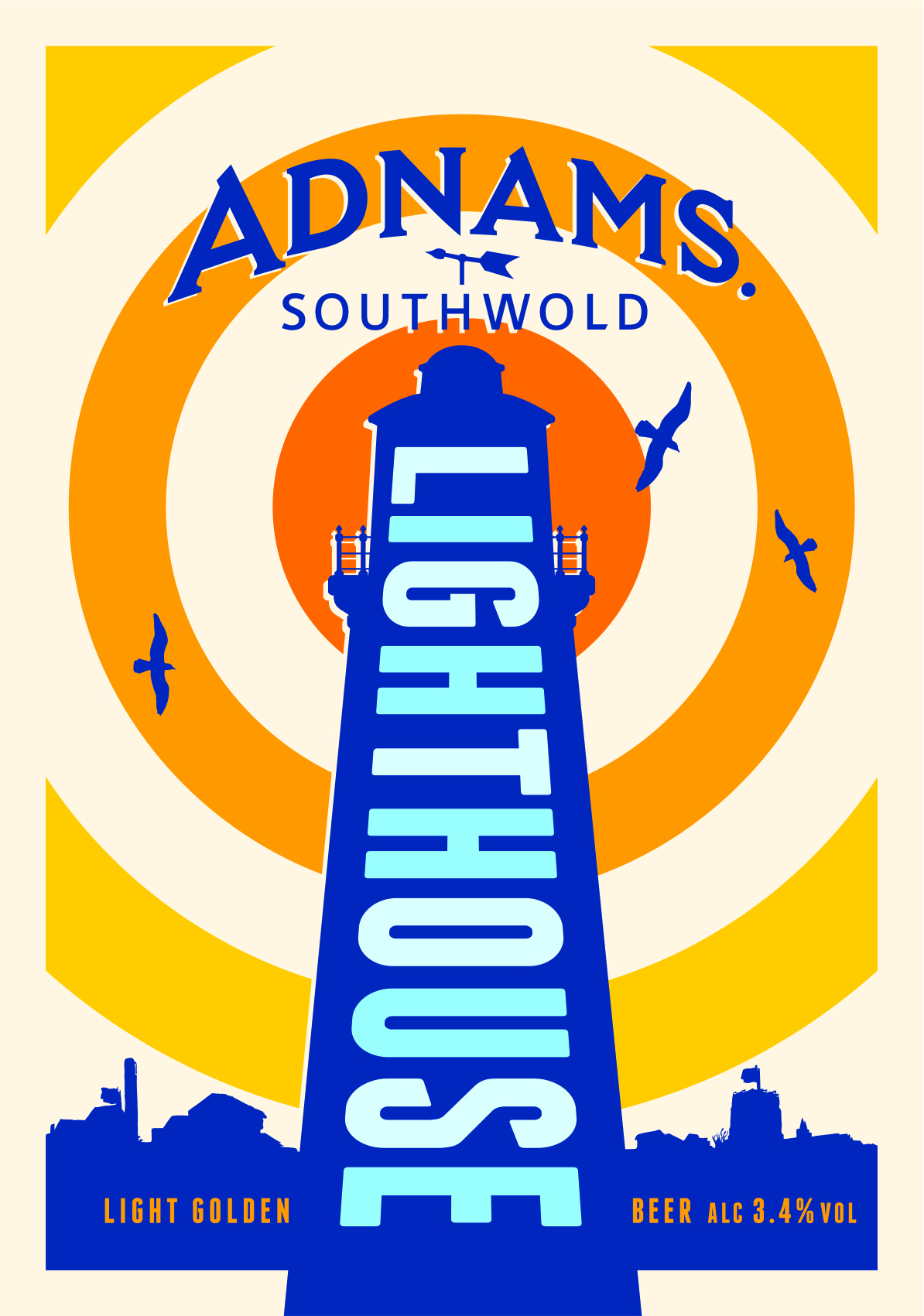 ADNAMS LIGHTHOUSE PALE ALE 3.4% 9GALL