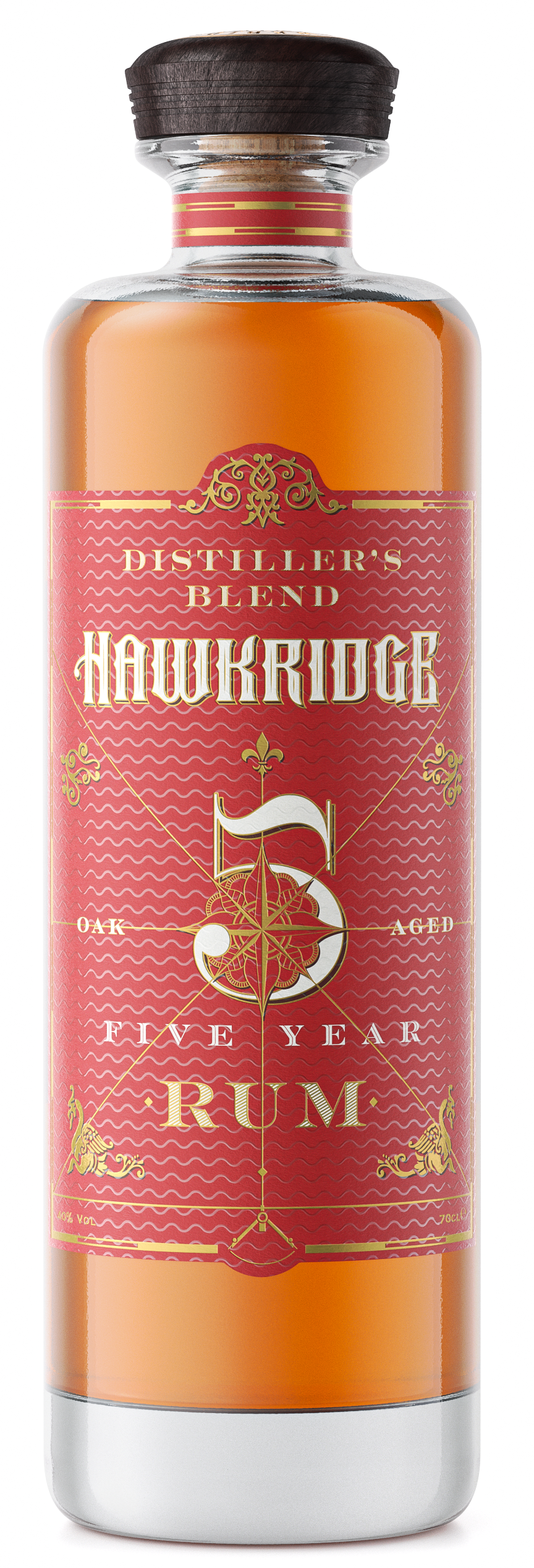 HAWKRIDGE 5 YEAR OAK AGED RUM 40% 70CL