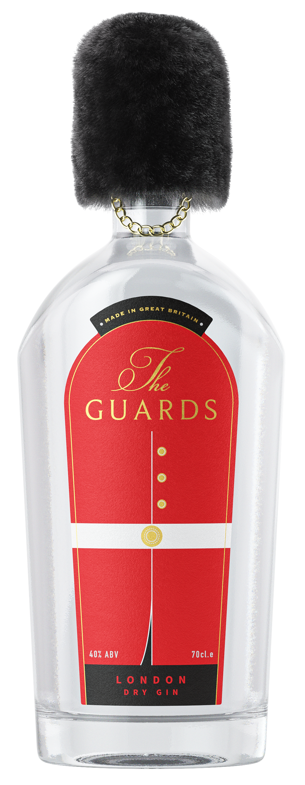 THE GUARDS LONDON DRY GIN 40% 70CL