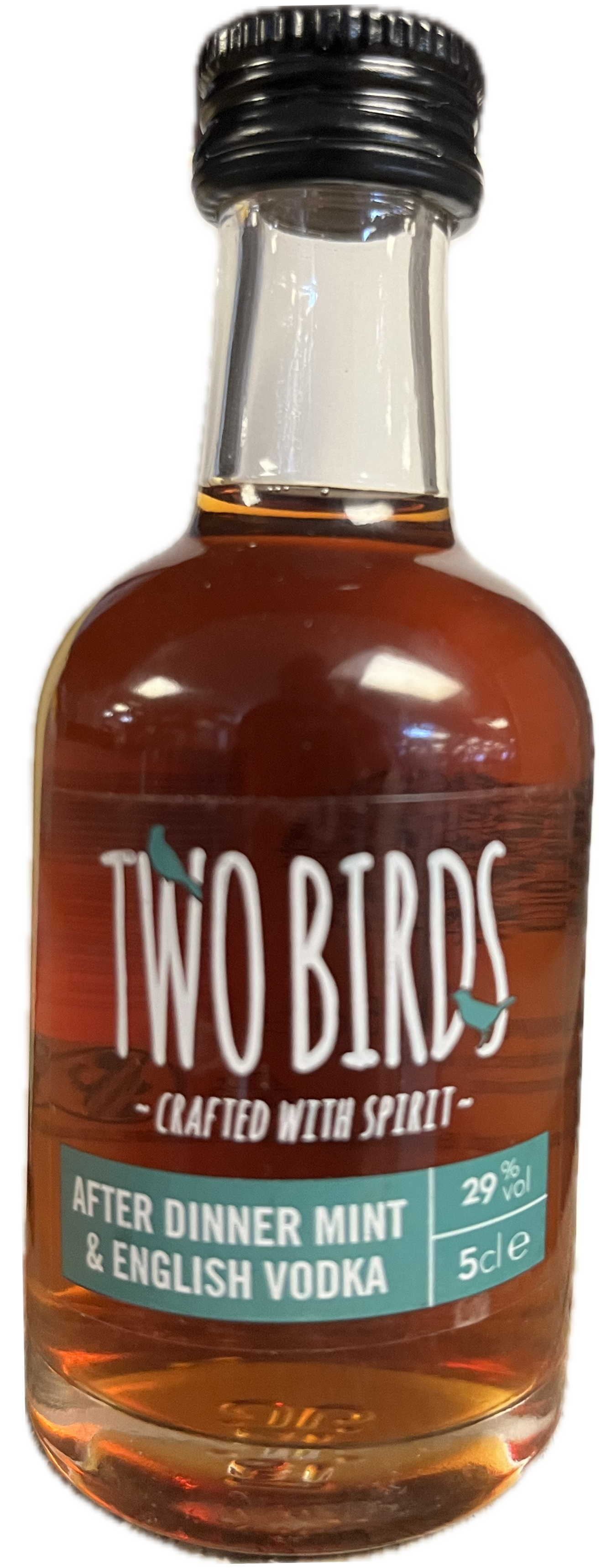 TWO BIRDS AFTER DINNER MINT VODKA 29% 5CL