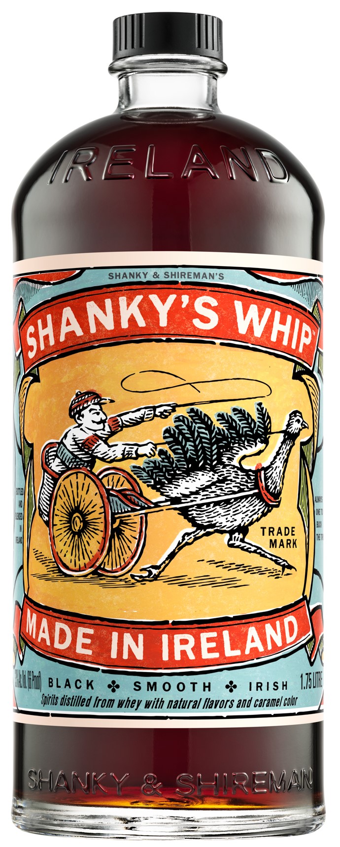 SHANKY'S WHIP IRISH WHISKY LIQUEUR 33% 1.75LTR