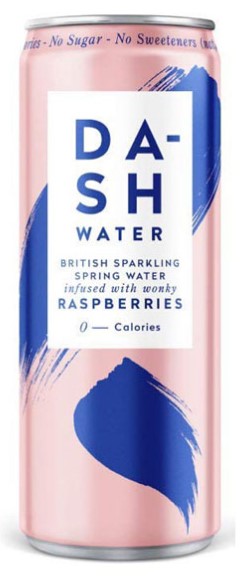 DASH INFUSED SPARKLING WATER RASPBERRY 12x330ml