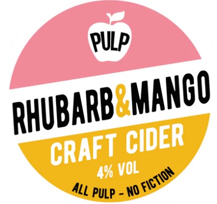 PULP RHUBARB & MANGO CIDER 4% 20LTR BIB