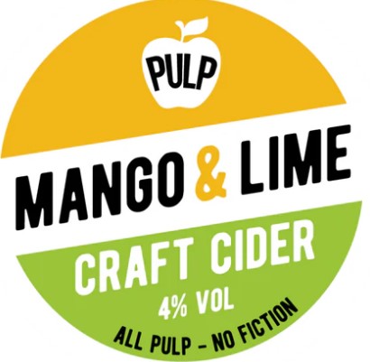 PULP MANGO & LIME CIDER 4% 20LTR BIB